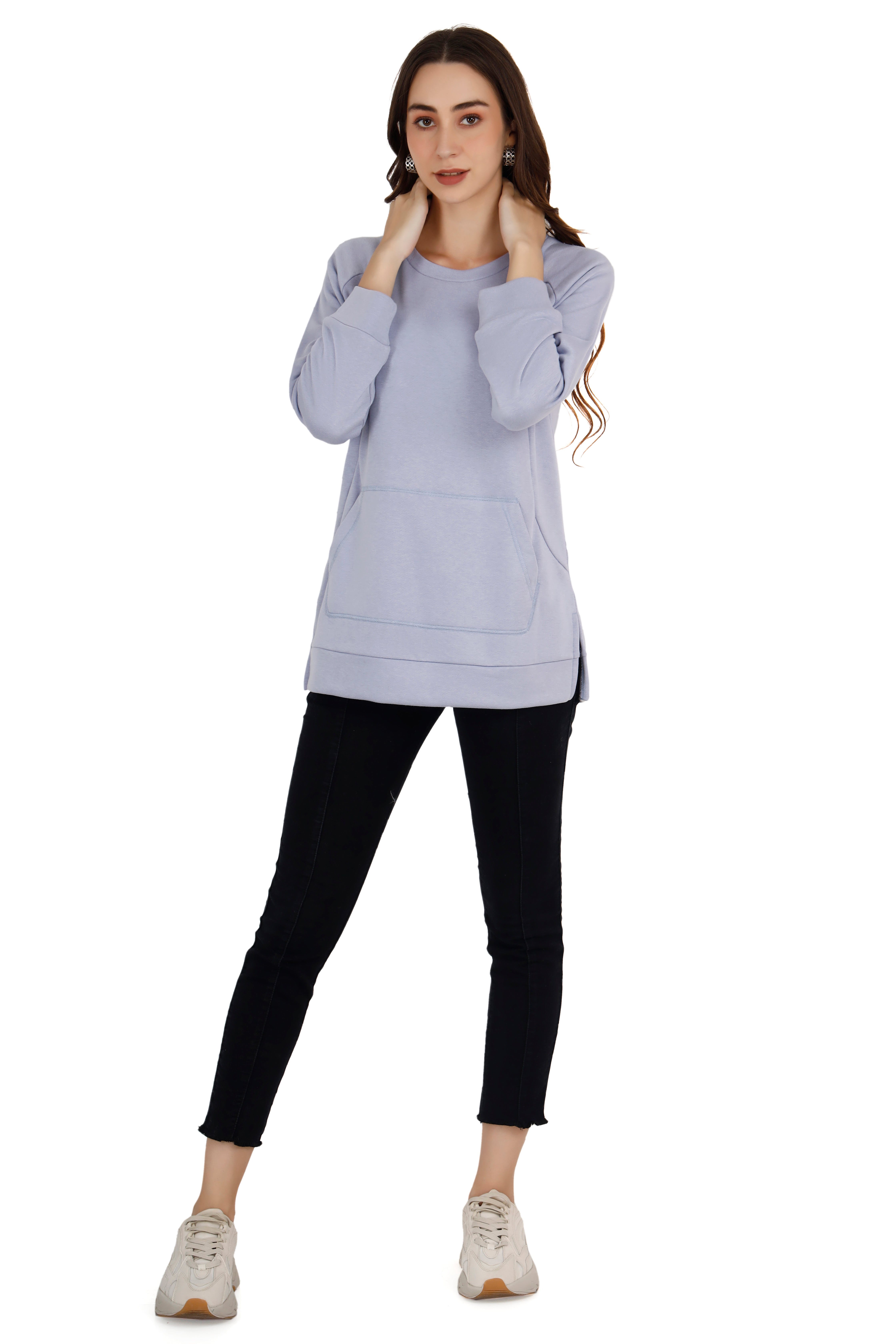 Women's Lavender Relaxed Sweatshirt thumbnail 2
